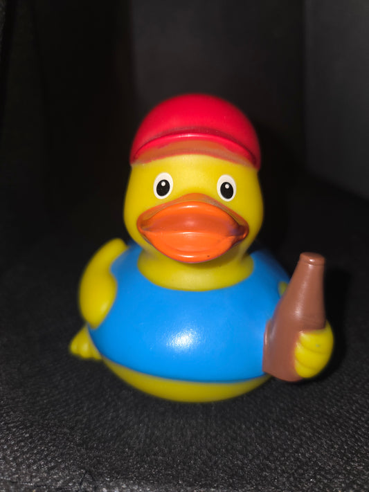 Rubber Duck - Drinking a Beer