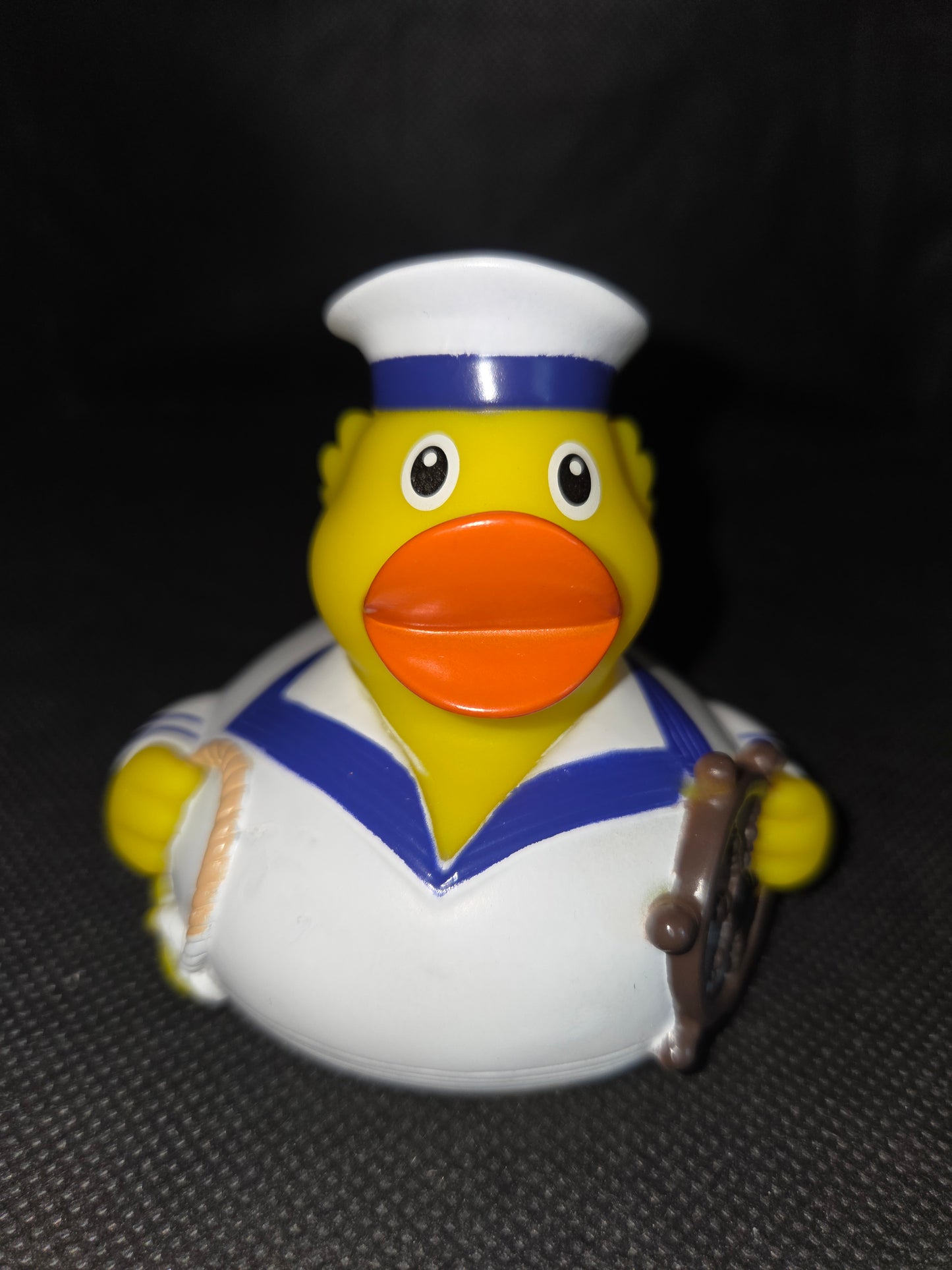 Rubber Duck - Sailor with Wheel & Rope